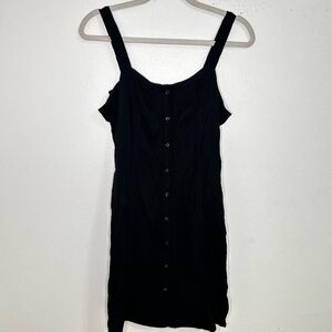 Idylwind black button down dress